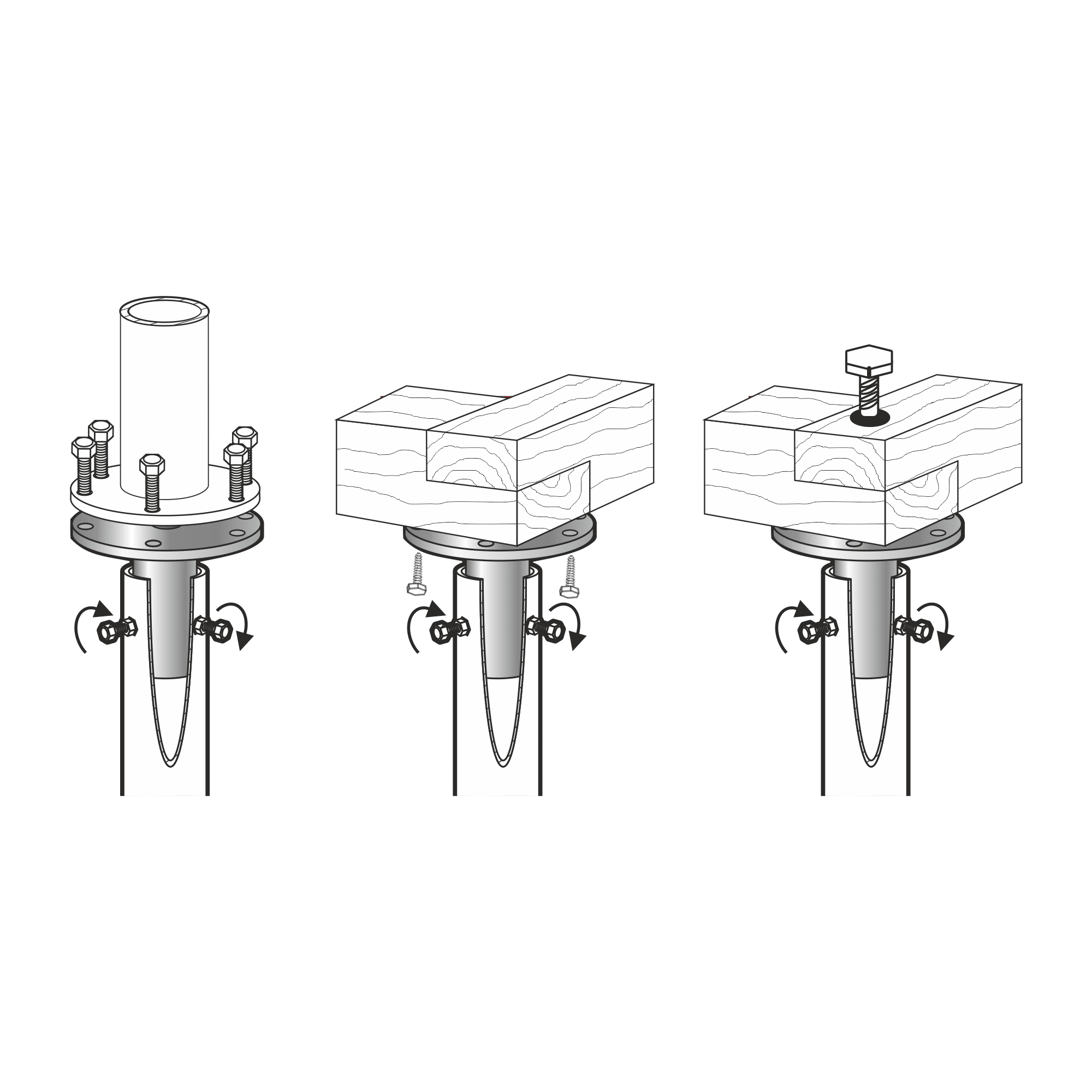 82262727 Оголовок-фланец BAU FMT 145x60x150 мм Santreyd  - Вид №4