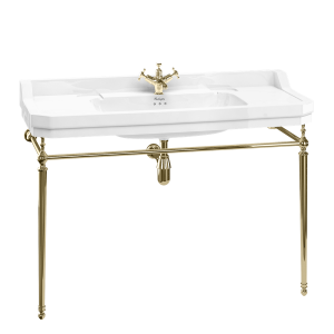 Burlington Edwardian Раковина в эдвардианском стиле 1200 мм с умывальником из золота с 2-мя отверстиями под смеситель B19 2TH-T51 GOLD