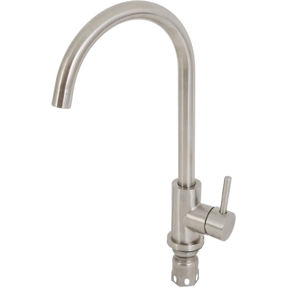 Смеситель для кухни VS 2861 однорычажный нержавеющая сталь цвет матовая сталь VIDAGE STLM-2100960