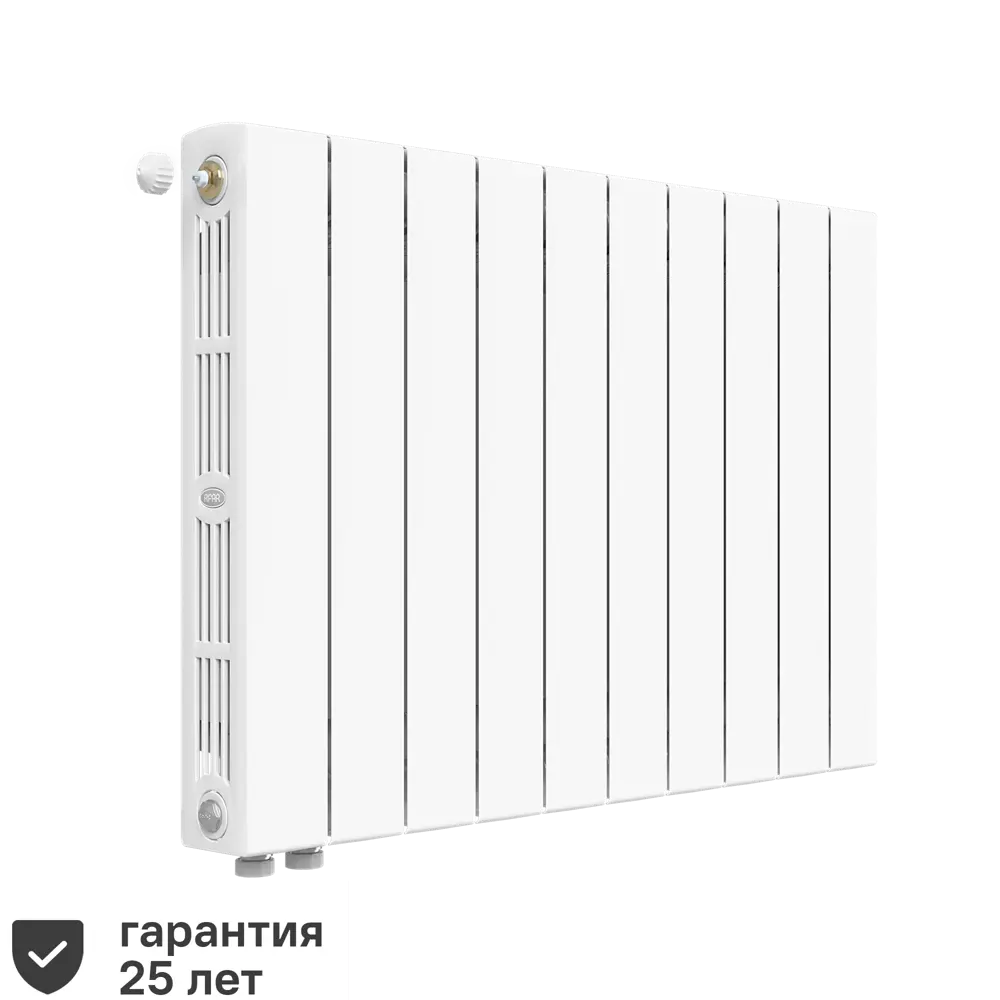 Радиатор секционный Rifar Supremo VL 500/90 10 секций нижнее левое подключение биметалл белый 82392054 STLM-2112408