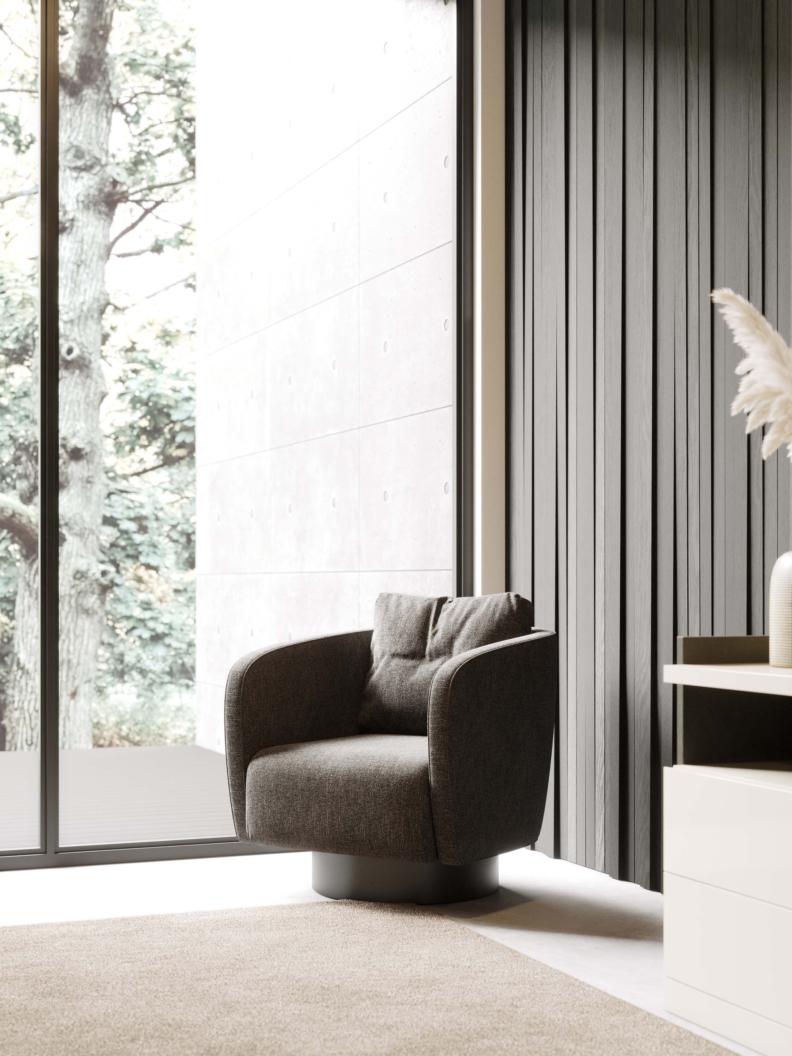 Бархатное кресло с подлокотниками Stylish Club His &amp ARCH-00083062 - Вид №13