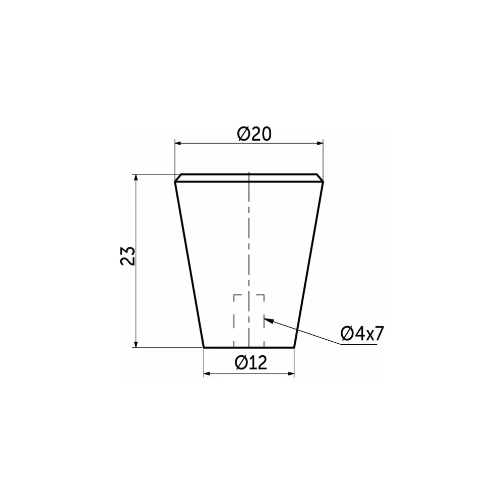 Мебельная ручка-кнопка Bell цвет матовый черный AKS STLM-2082984 - Вид №5