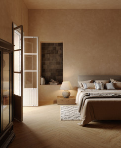 Пол из керамогранита под дерево