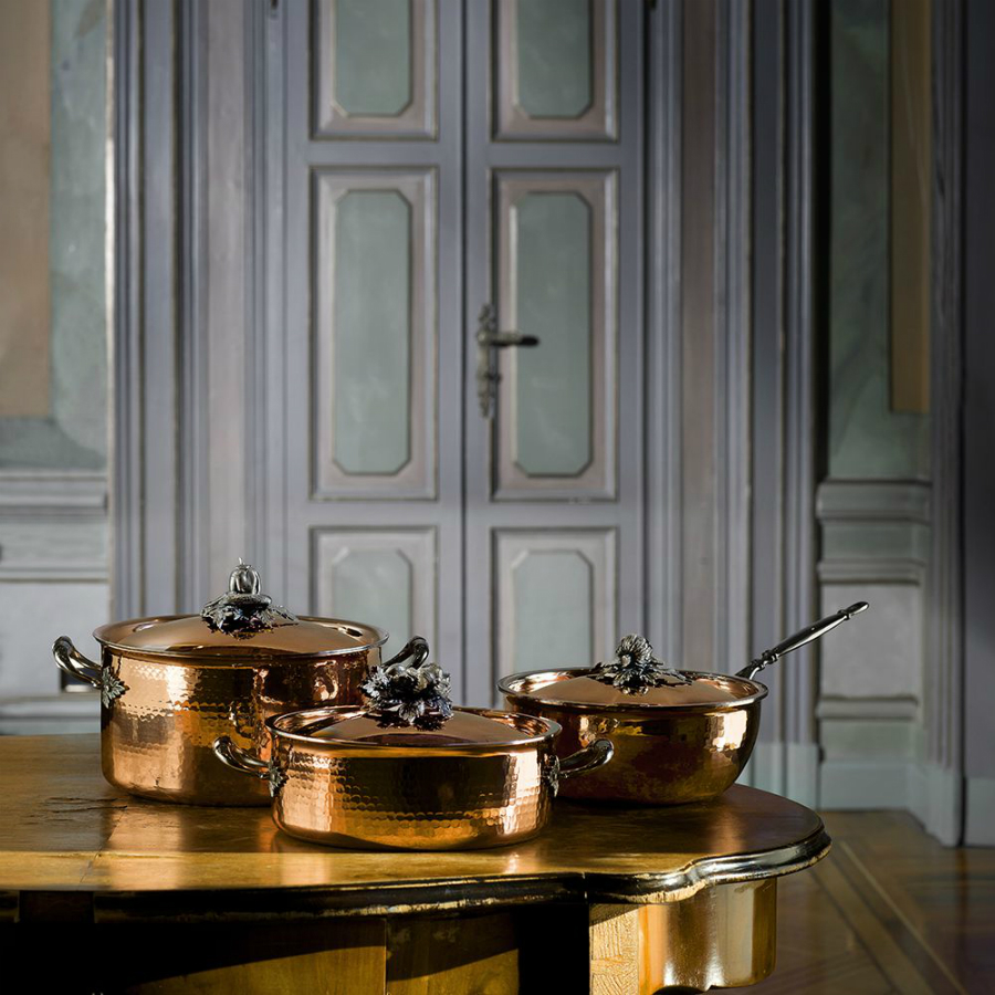 Вок Opus Cupra OCB2409Z, с крышкой, медь/нержавеющая сталь, Ø24 см, 4 л Ruffoni CB24RUFFONI - Вид №4