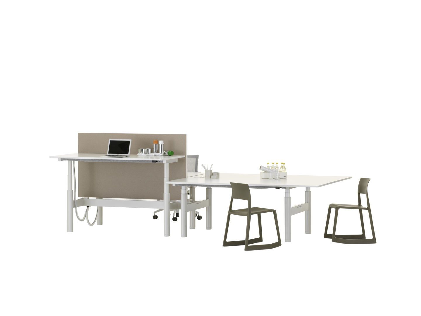 Прямоугольный стол для совещаний с регулируемой высотой VITRA Tyde 2 ARCH-00008420 - Вид №2