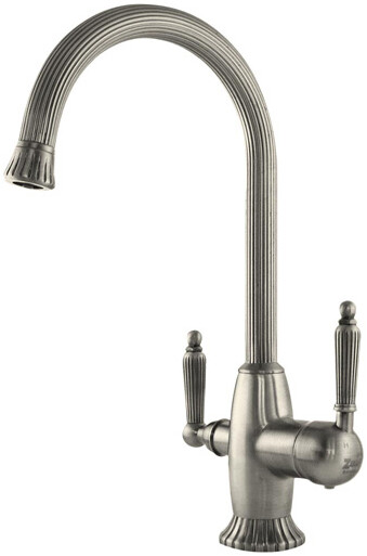 Смеситель ZorG Sanitary ZR 350 YF SATIN для кухонной мойки, сталь