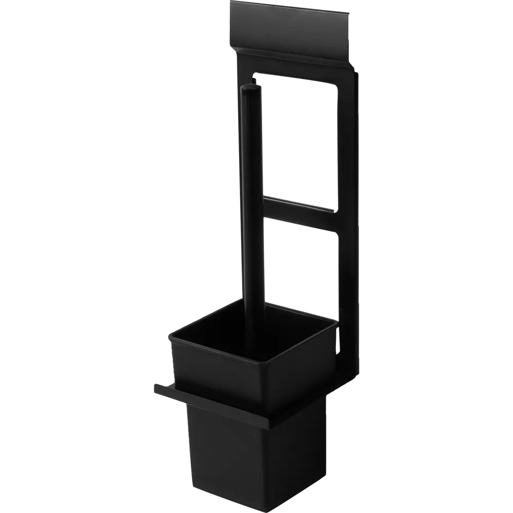 Ёршик для унитаза Swensa Lund для рейлинга цвет чёрный STLM-2117987