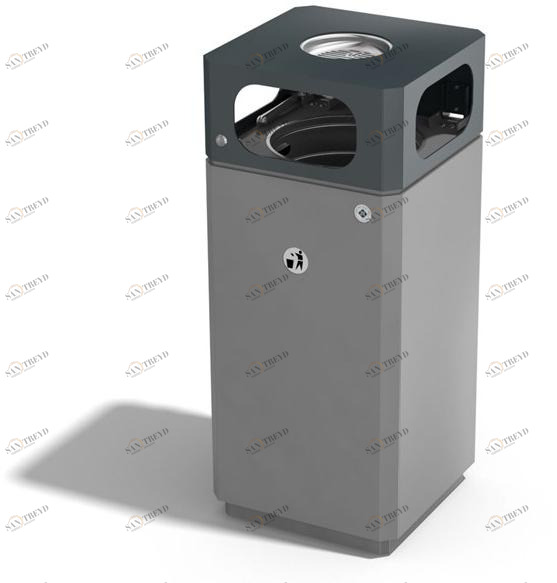 ENCHO ENCHEV - ETE Урна для мусора металлическая с крышкой для улицы sun-id-1405098