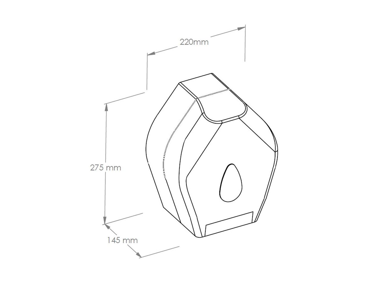 BUH221 UNIQUE EXCLUSIVE CARBON LINE держатель для туалетной бумаги Merida  - Вид №1