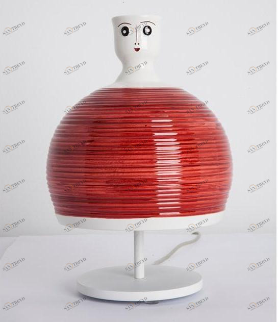 ENGI Керамическая настольная лампа ручной работы Amelie Enmlt
