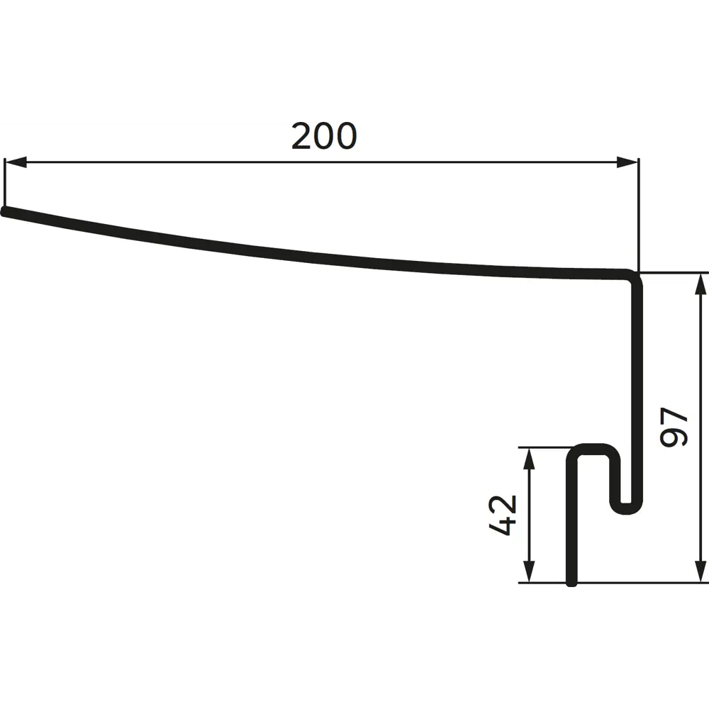 Профиль околооконный для фасадных панелей MONLID цвет коричневый 3 м STLM-2129536 - Вид №3