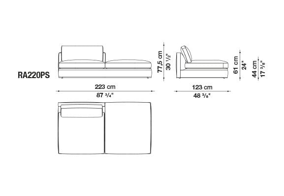 Ткань диван B&B Italia Ричард ARCH-00082196 - Вид №63