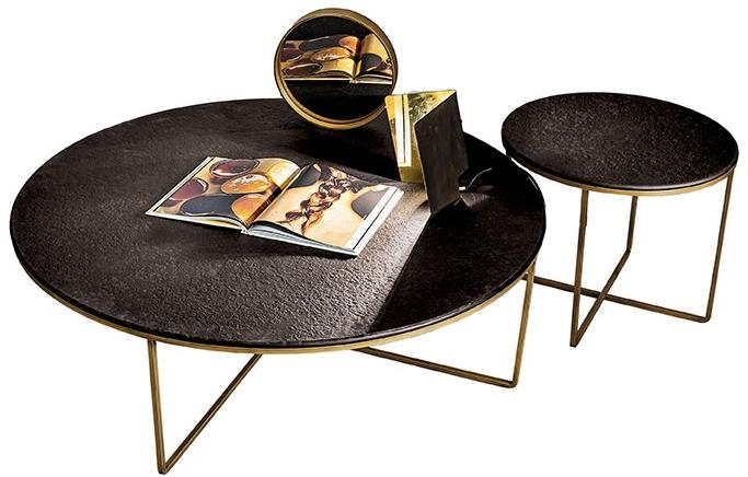 Sovet italia Круглый стеклянный журнальный столик Piktor sun-id-1415933 - Вид №5