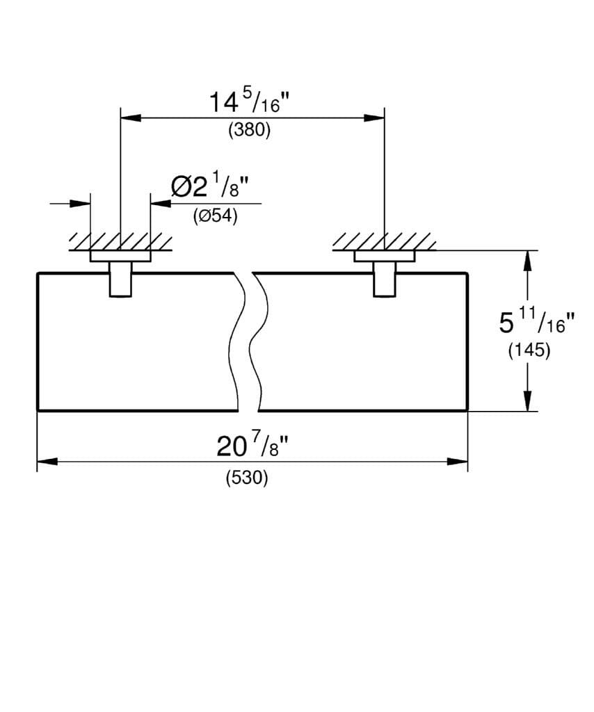 Стеклянная полка для ванной Grohe Essentials ARCH-00023469 - Вид №3