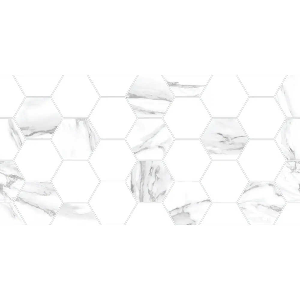 Плитка облицовочная Alma Ceramica Vegas 24.9x50 см 1.1205 м² цвет белый STLM-2105210