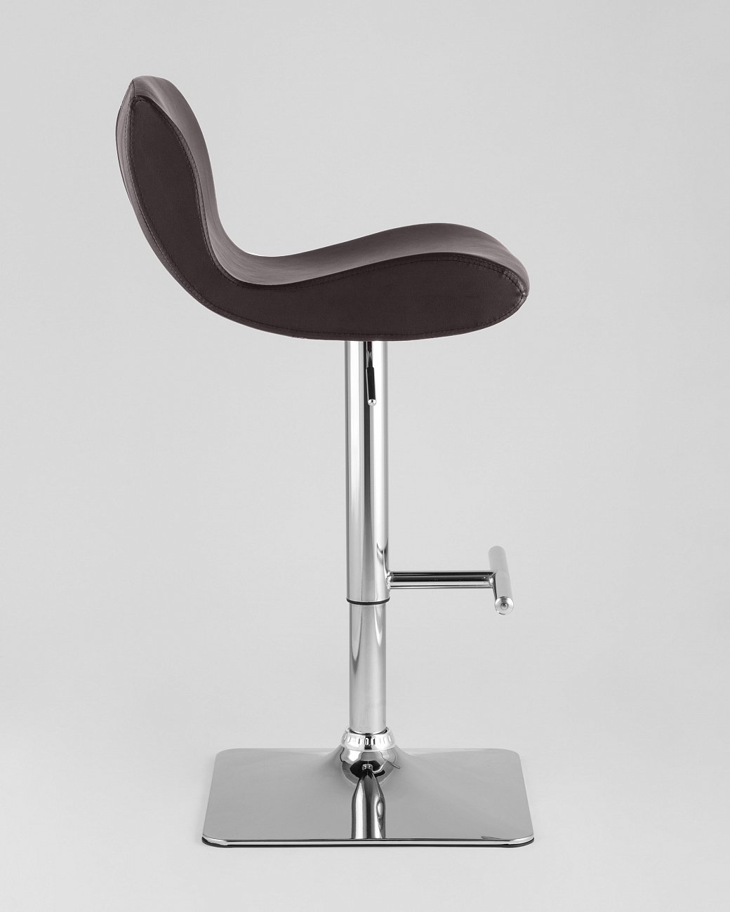 Стул барный со спинкой коричневый из экокожи "Хамер" STOOL GROUP  00-3945979 Коричневый  - Вид №4