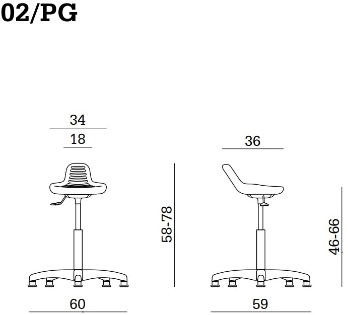 Linea Fabbrica Офисный стул с 5 спицами и спинкой Confort sun-id-1461964 - Вид №1