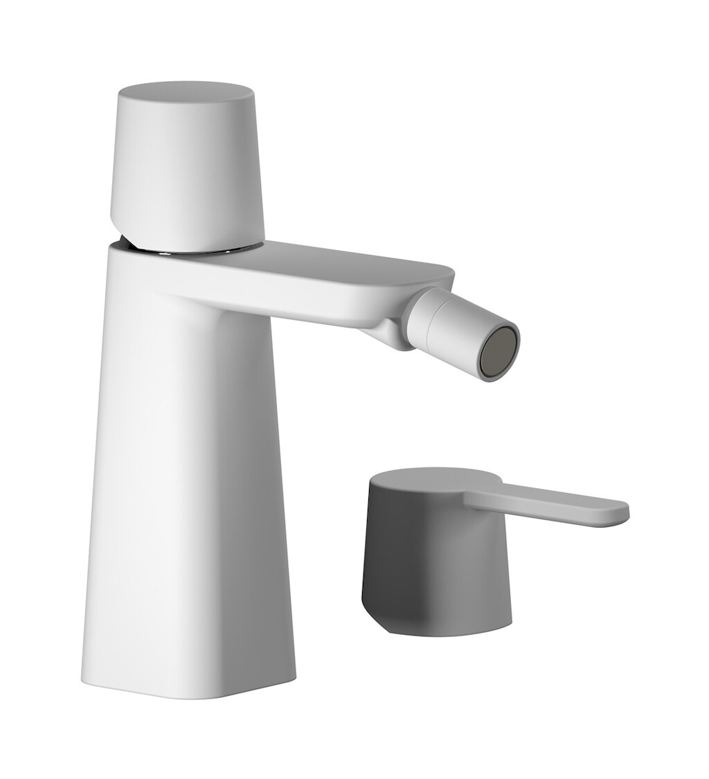 Смеситель для биде на 1 отверстие в комплекте с донным клапаном. WE ARE IB aa320os_22 Matt White TAAAC