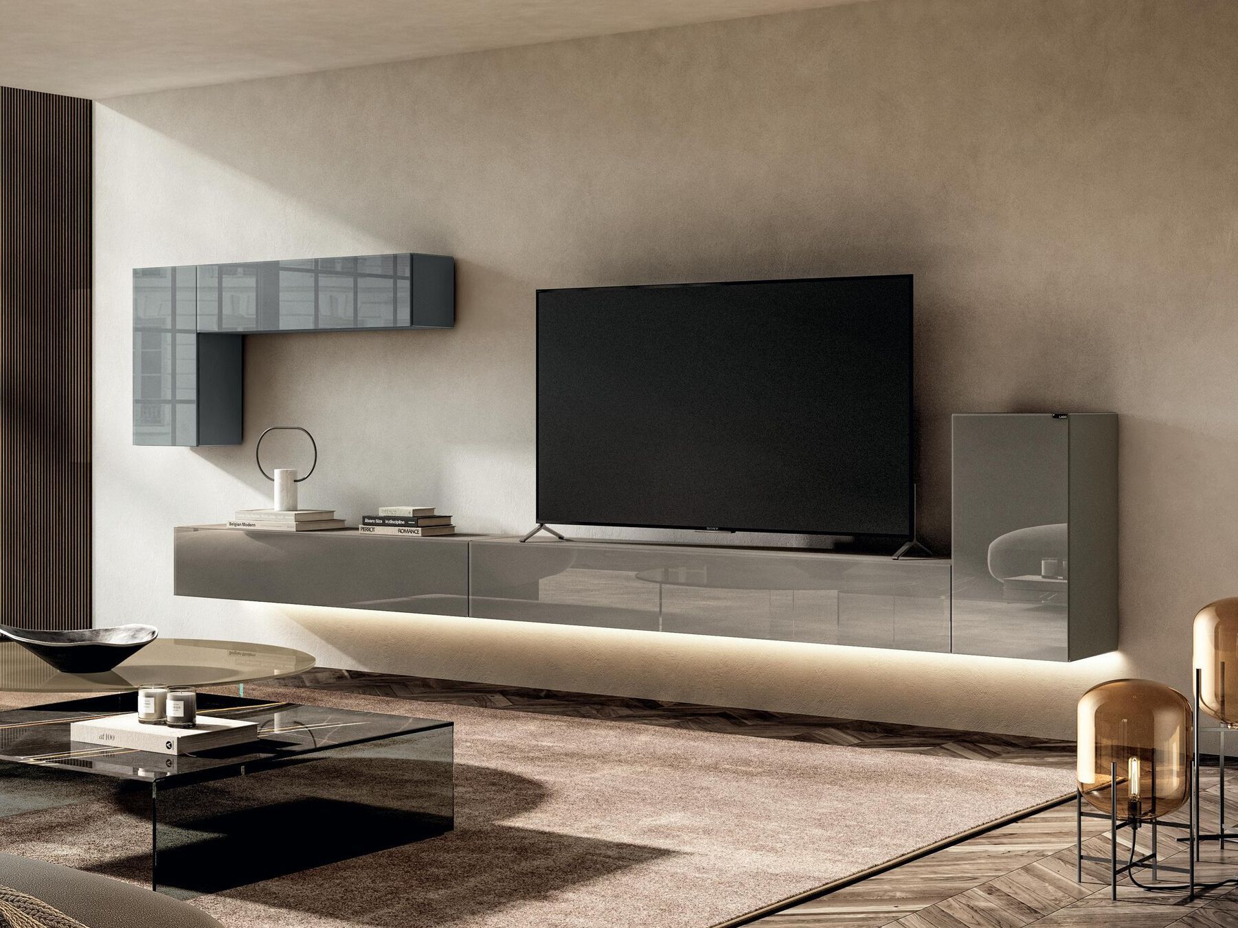 Стеклянная стена с настенным креплением Lago 36e8 ARCH-00049083 - Вид №1