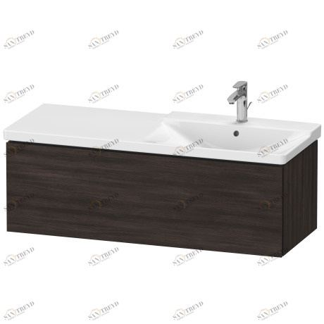 LC615305353 L-Cube Тумбочка подвесная Каштан темный, декор Duravit
