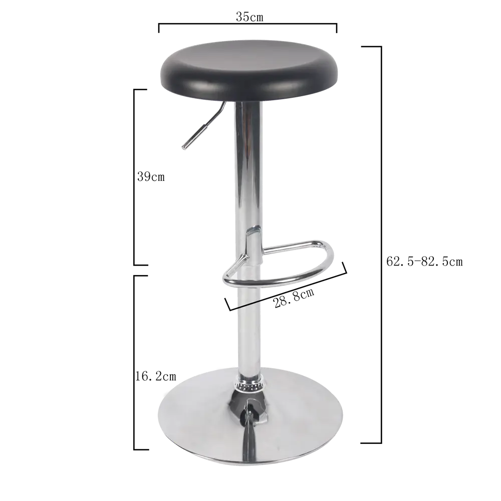 Сиденье для барного стула DELINIA Бернен круглое 35х35 см черное 89132397 STLM-0078838 - Вид №3