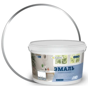 Эмаль акриловая матовая цвет белый 2.5 кг
