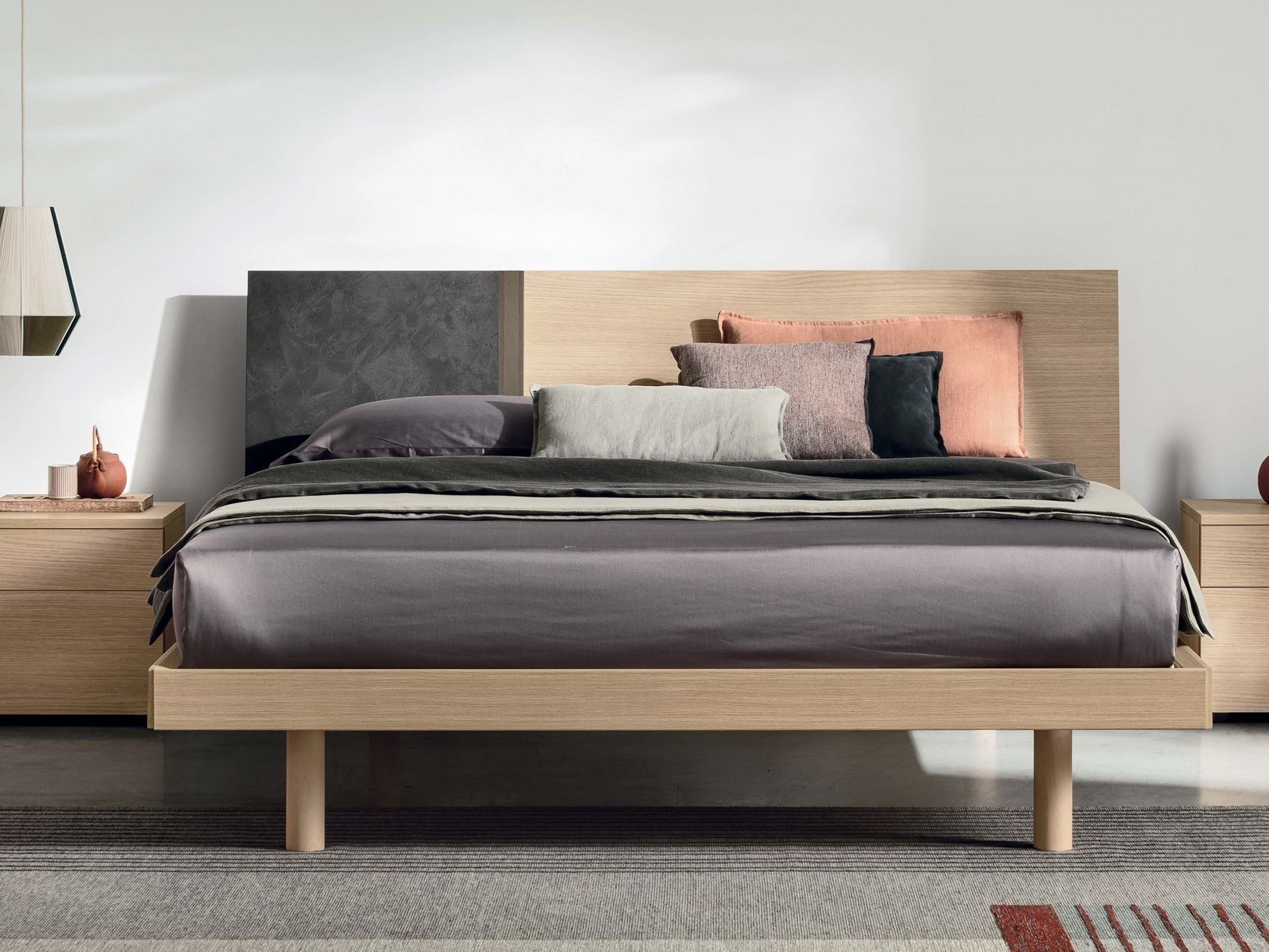 Деревянная двуспальная кровать TOMASELLA KEN ARCH-00126039