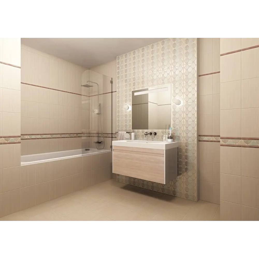 Декор Хельга «Листья», 20х30 см Kerama Marazzi STLM-2052302 - Вид №4