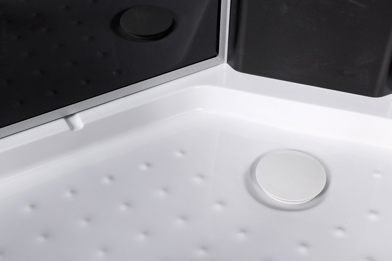 ЕМ4516 LED с гм. Душевая кабина DETO Серия EM L 801 с гм. и эл. BLACK - Вид №5