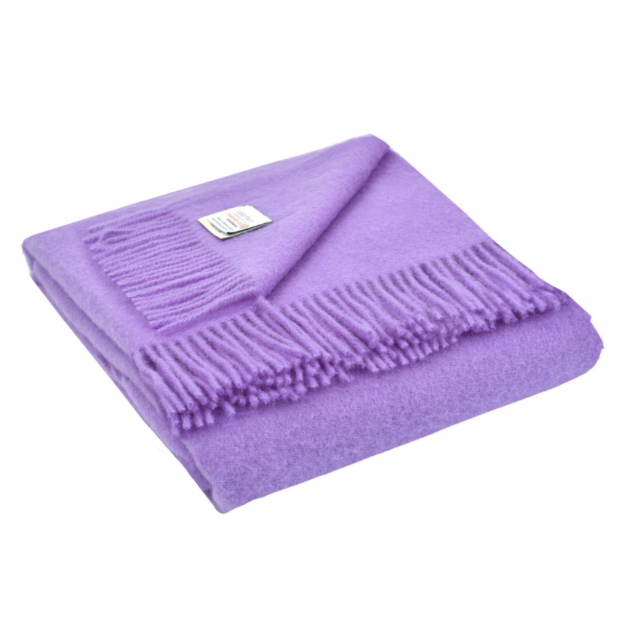 Плед шерстяной Dalia, 130х180 см, сиреневый MARZOTTO DALIA3827 - Вид №1