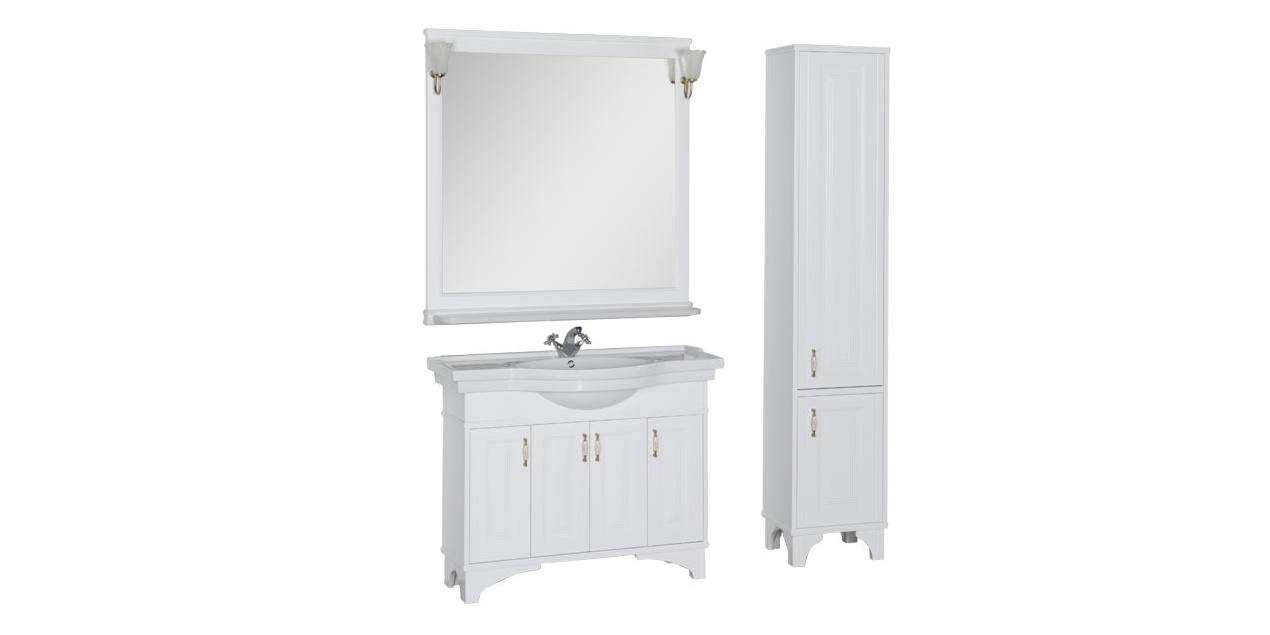 Комплект мебели Aquanet Валенса 110 белый 00180451 - Вид №1