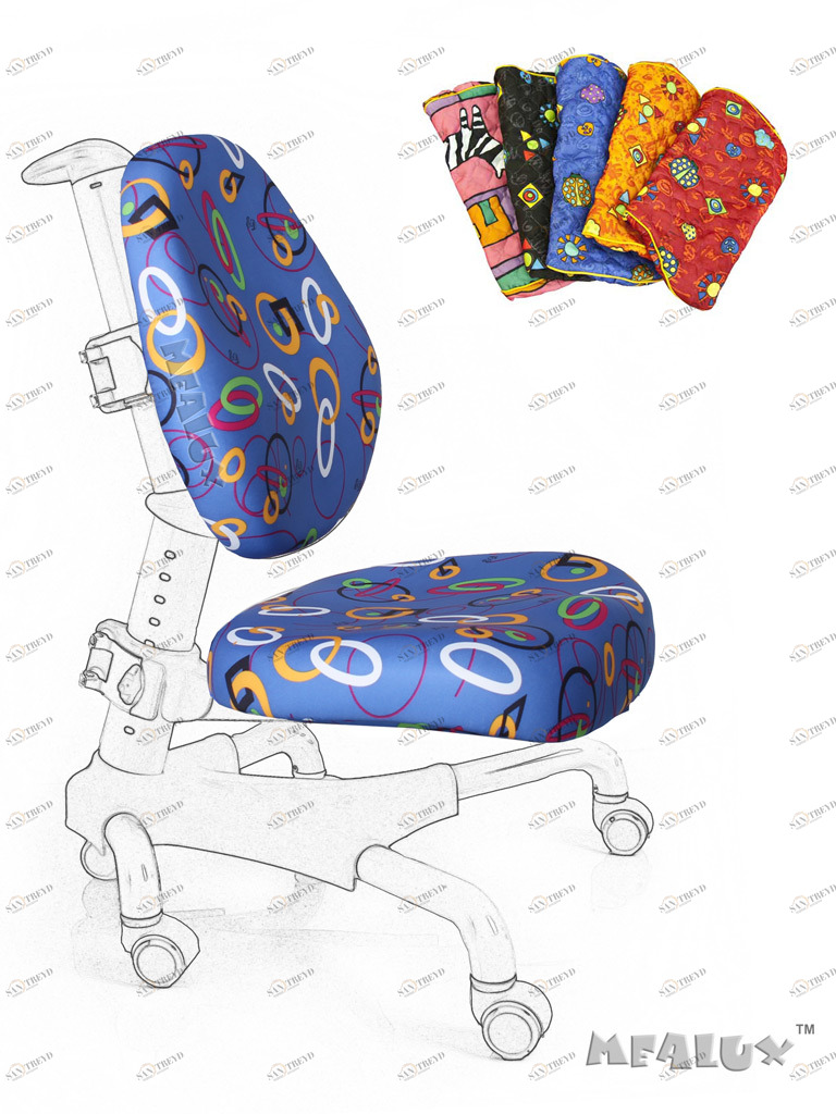 Чехол для кресла Nobel/ Champion синий с кольцами MEALUX  261281 Синий Santreyd 