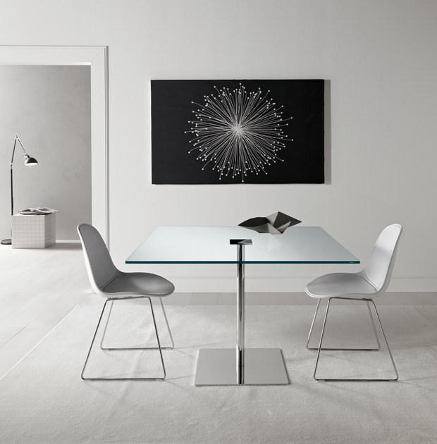 Tonelli Design Квадратный стол из закаленного стекла Farniente sun-id-1416267 - Вид №1