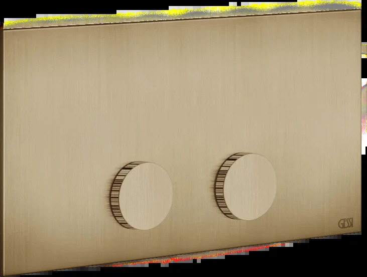 Запорная пластина 54637 726 Gessi Ingranaggio ТЕПЛАЯ БРОНЗА BR. PVD