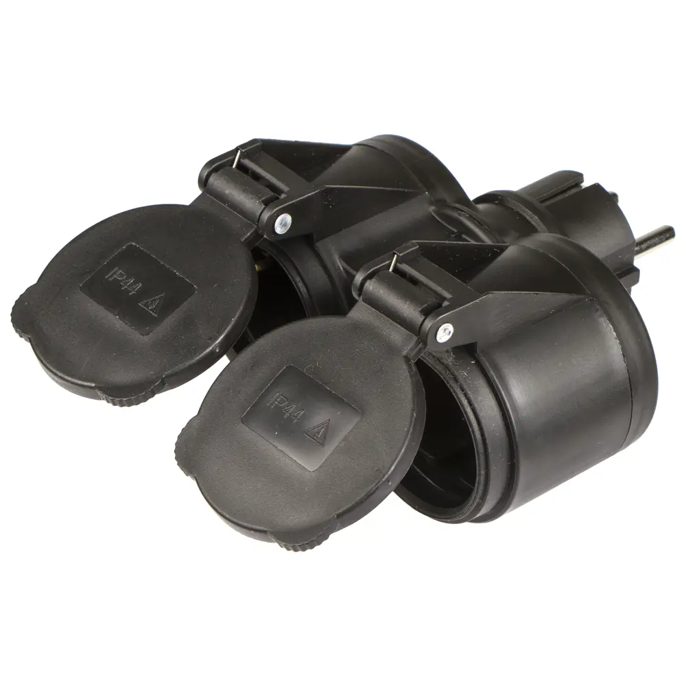 Адаптер уличный Electraline 2 розетки, 16 А, IP44 STLM-2082522 - Вид №1