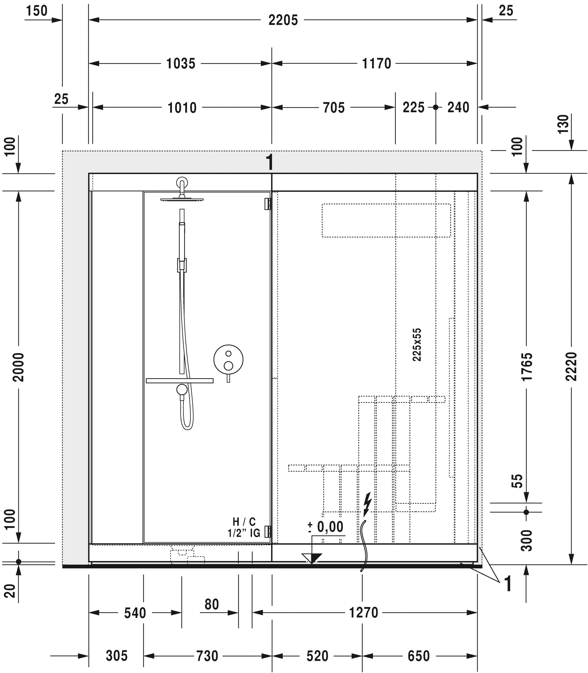 750322002011000 Сауна Inipi Ama, пристенный и угловой вариант Inipi #7503 2350 x 2205 x 2220 мм
Исполнение: белый глянцевый (декор) Белый глянцевый декор Duravit  - Вид №7