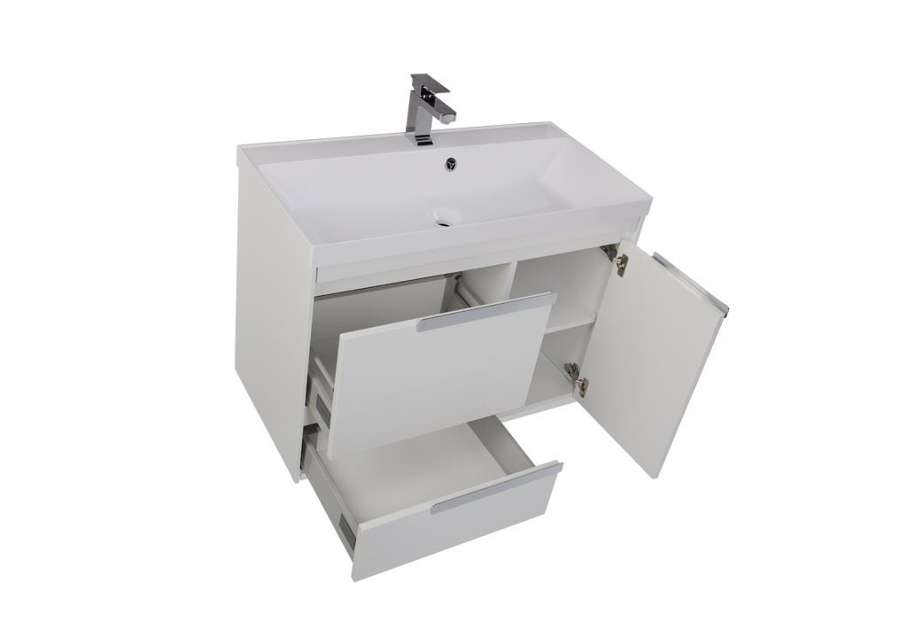 Тумба с раковиной Aquanet Тиволи 90 белый 0018005600179396 - Вид №3