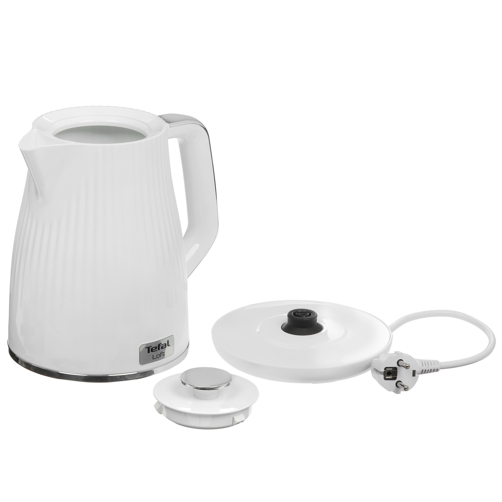 8199284 Электрочайник Tefal Loft KO250130 белый STDN-0149265 - Вид №4