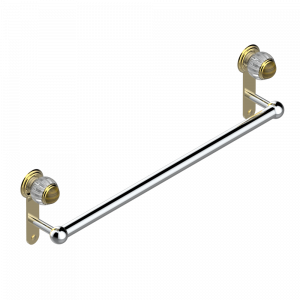 A8R-526/60 Держатель для полотенец в виде 1 перекладины Ø25 мм, длина 600 мм Thg-paris Vogue тигровый глаз Хром/золото