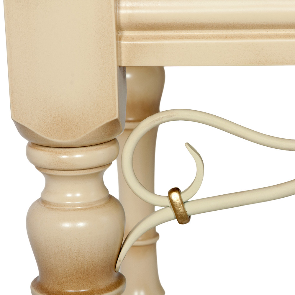 17117 Банкетка Флоренция Премиум Айвори Флора Беж BOGACHO 4627174555806 - Вид №4