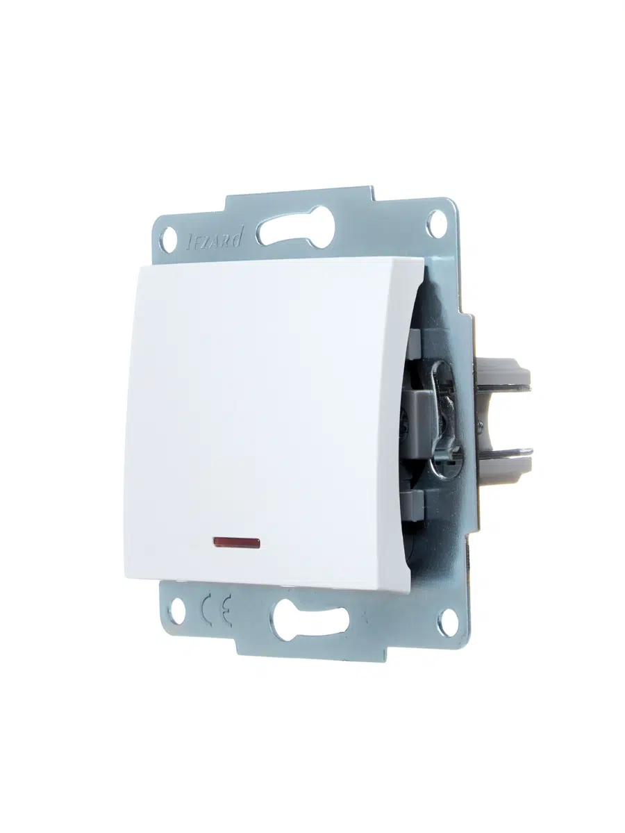 ASTI Выключатель с подсветкой белый механизм LEZARD 7081-0288-111 - Вид №1