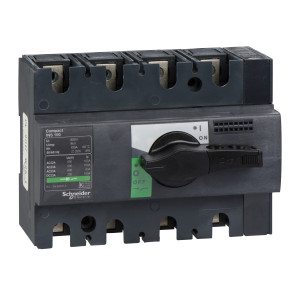 28909 Рубильник Interpact INS 100А 4P, фронтальное исполнение Schneider Electric Compact