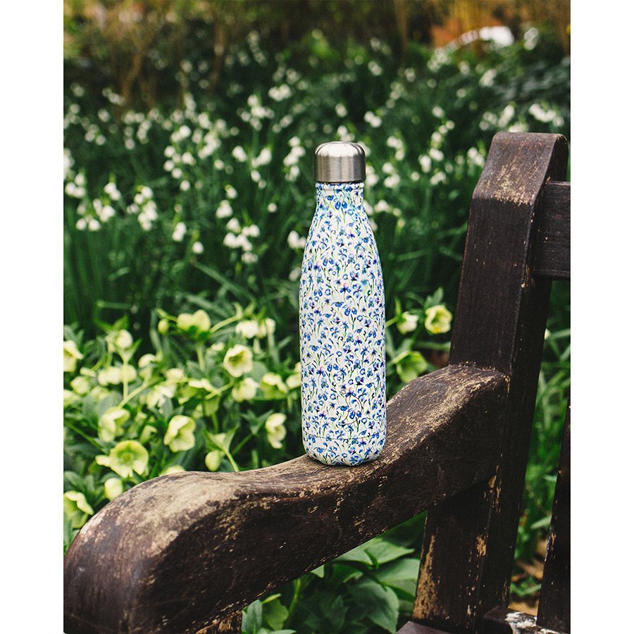 Термос 500 мл бело-синий Floral Iris CHILLY'S BOTTLES ДИЗАЙНЕРСКИЕ 00-3947979 Белый;синий  - Вид №1