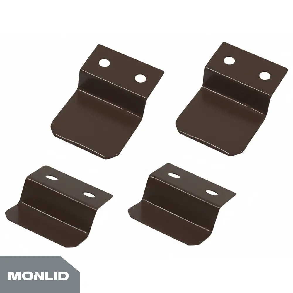Кронштейн коричневый 120x26x20 мм 4 шт MONLID STLM-2055624 - Вид №2
