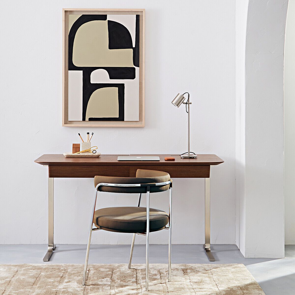 Регулируемая настольная лампа из никеля AMPM поворотный ARCH-00094897 - Вид №4