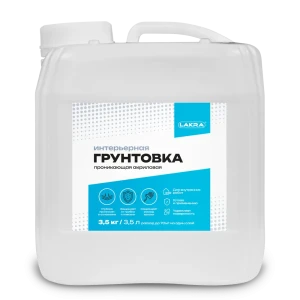 Грунтовка для сухих помещений Лакра прозрачный 3.5 л