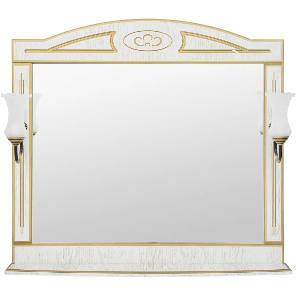 Зеркало «Луиза» 105 см цвет белое золото Santreyd STLM-2168718