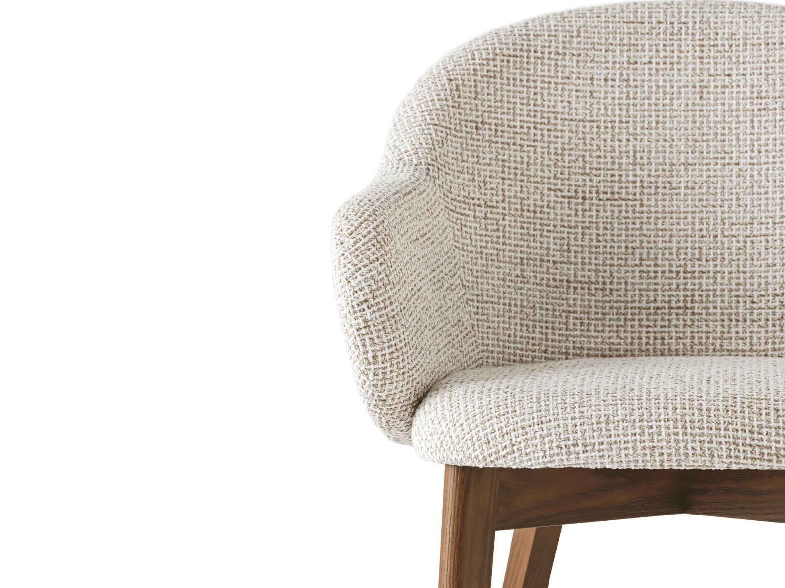 Тканевый мягкий стул с деревянной основой Calligaris Холли ARCH-00067442 - Вид №1