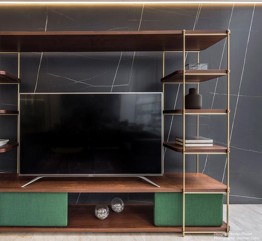 Momocca Модульный книжный шкаф с подставкой под телевизор Julia Jm04 - Вид №4