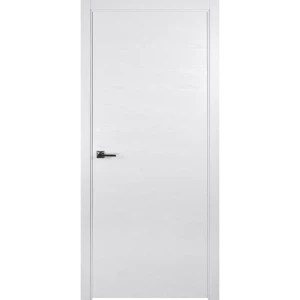 Дверь межкомнатная глухая Лайнвуд 2 70x200 см шпон белый без замка, без петель
